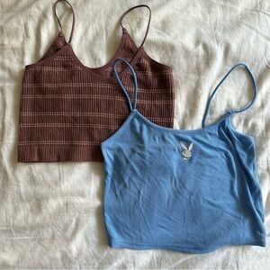 Urban Outfitters and Playboy Crop Cami Bundle Small